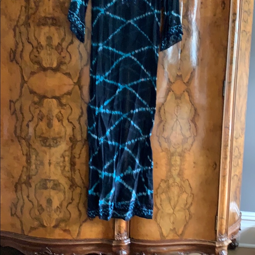 Gauze caftan maxi dress